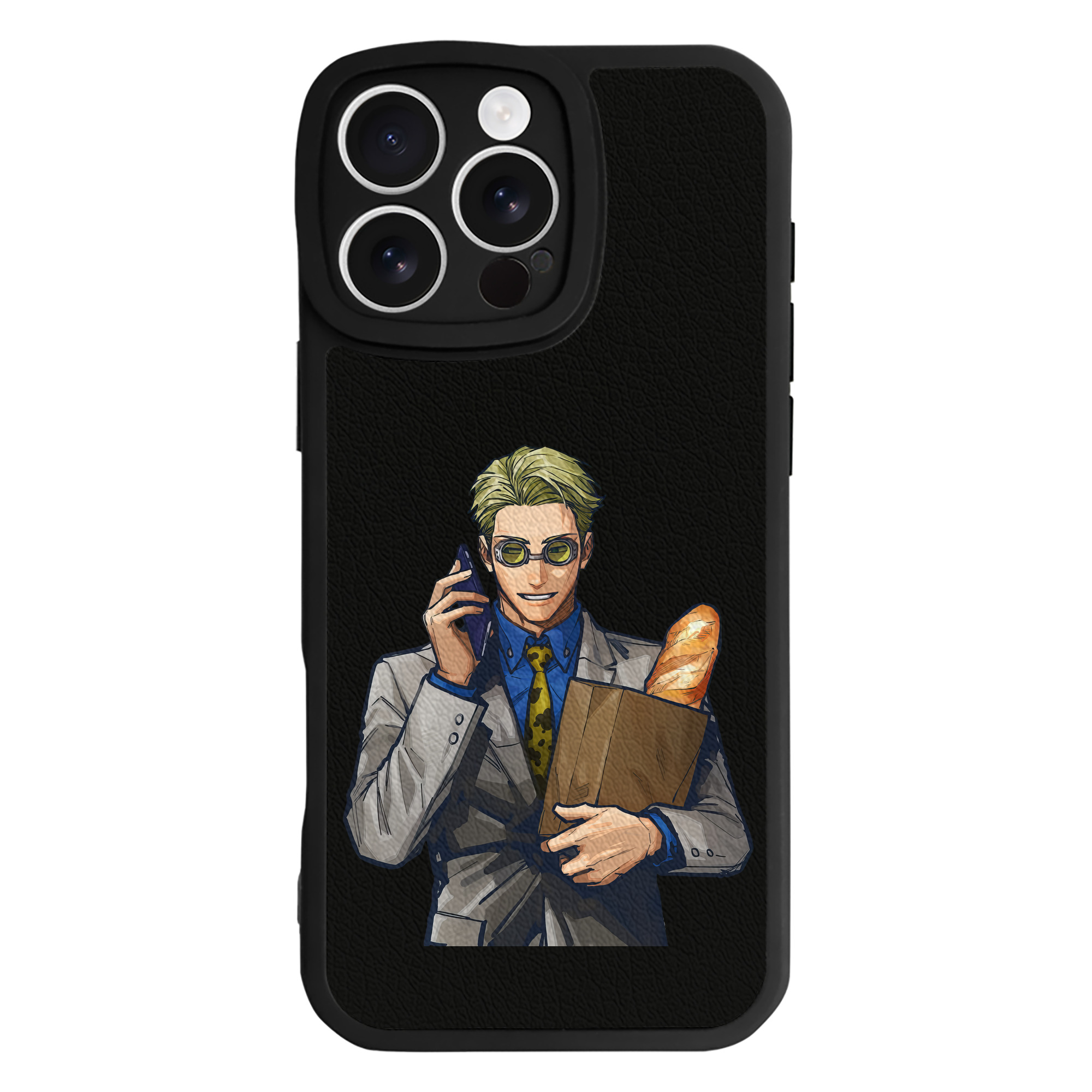 （画像用） 呪術廻戦 Jujutsu Kaisen 【iPhone 16シリーズ対応】シリコンスマホケース（レザー調） 材質：シリコン